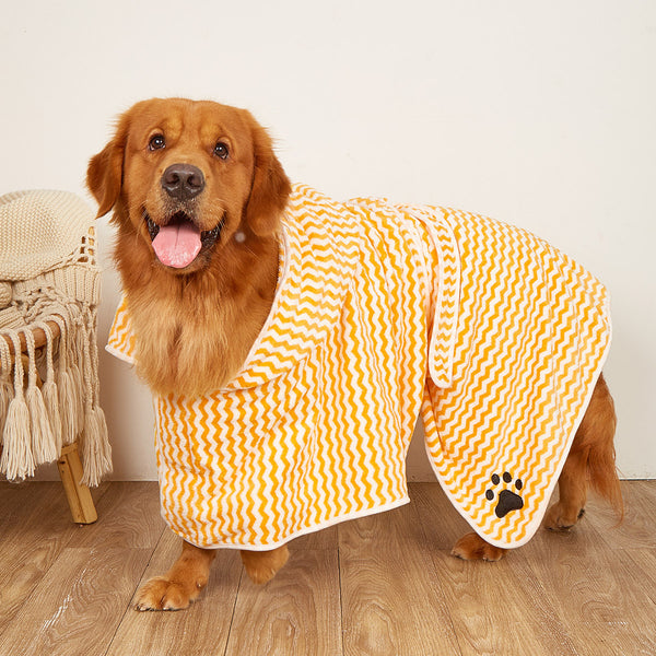 Pet Dogs And Cats Microfiber Bathrobe Towel